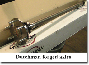 Dutchman FOrged Axles